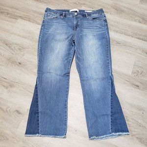 Vintage America Wonderland Crop Kick Flare Jeans, 16/33